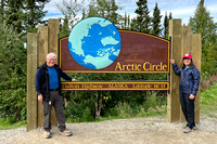 John and Carol at the Arctic Circle Crossing