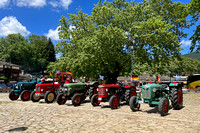 Antique Tractors from Germany on Display in Metsovo Town Center