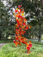 Orange Blossom Glass Sculpture