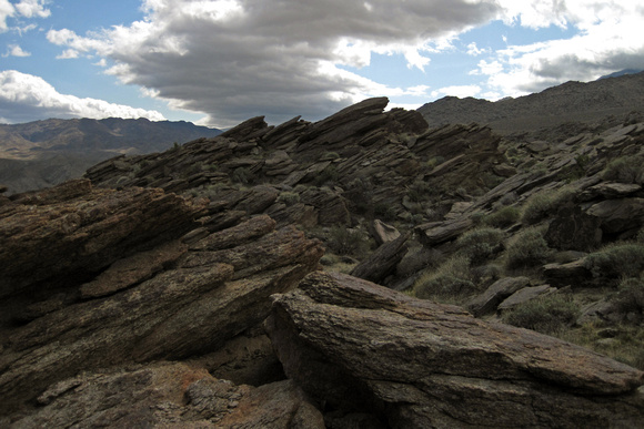 Dark Clouds Coming Over the Mountains