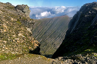 Top of Gardyloo Gully from Ben Nevis Summit Plateau