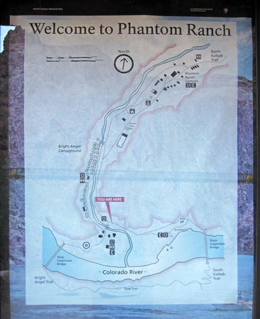 Phantom Ranch Sign Map
