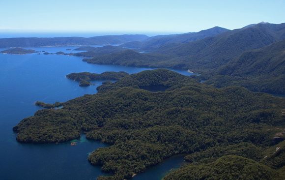 Fiordland National Park from Helicopter