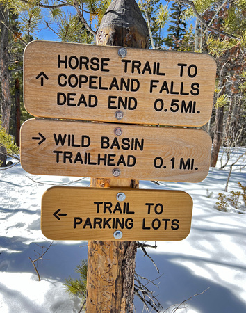Wild Basin Trail Sign