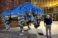 John With Grand Junction Sculpture