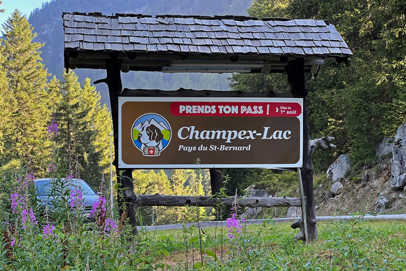 Champex-Lac Sign