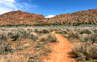 Looking Ahead on the Trail to Maze Rock Art Site